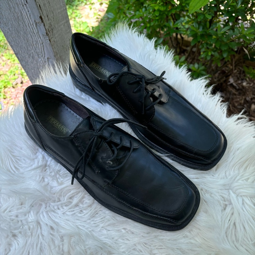 Jarman Mens Black Leather Jarman Dress Shoes